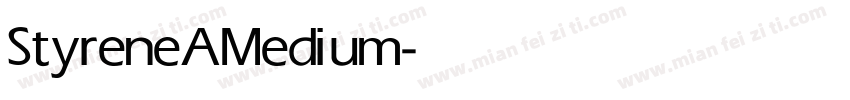 StyreneA Medium字体转换